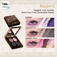 Palet Pembayang Mata Empat Warna Haggard Emo Monster Series, Pigmentasi, Gabungan Pelbagai Tekstur, 
