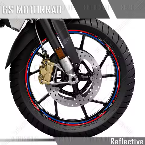 For R1200GS R1250GS R 1200 GS R 1250 GS Motorcycle Wheel Sticker Rim Decal Hub Stripe Tape Accessori