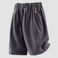 Men's Summer Loose Plus Size Casual Cargo Shorts Thin Breathable Zipper Pocket Beach Shorts L-6XL fo