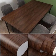 Wallpaper Stiker Dinding Motif Triplek Kayu Plywood