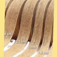 10 yards - 2 cm || Brown Jute Ribbon Burlap Ribbon/ • Hessian Yute