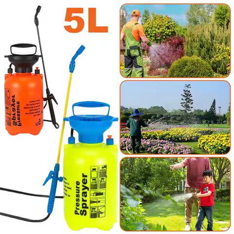 5L Garden Pressure Sprayer Water Pump Pressure Sprayer 2 Spray Modes Plant Spray Bottle Adjustable S