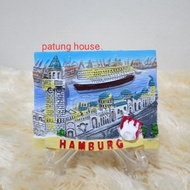 Fridge Magnet Refrigerator Sticker Souvenir Germany Country Germany Hamburg