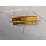 100W 3 ohm LED Dedicated Decoding Resistor Gold Resistor Resistor Anti-Flashing 100W Car Light 3 ohm