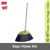 SCOTCH BRITE Pusapu Scotch Brite3m ID 471 ID471 Nylon Broom Fan Set