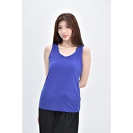 ((S) giordano ladies Sleeveless Blue Top Second-Hand Clothes
