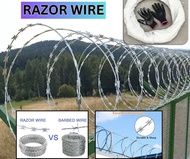 Very Sharp Combat wire Razor Wire / Combat Wire / Anti-Theft / Anti Climb for Fence / Good for Garde