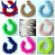 Feather Ostrich Feather Ostrich Feather Three-Layer Dense Decorative Lace Strip8-10Feather Strip In 