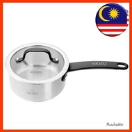 SALE [ Local Ready Stocks ] iGOZO 16cm Elite 304 Stainless Steel Saucepan + Glass Lid | Kitchenware Cookware Cook Boil