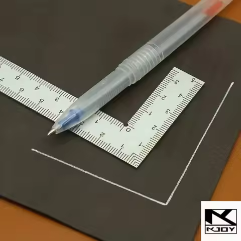 kkjoy Stainless Steel L Ruler Mini 90 Degree Corner Square for Leathercraft DIY Marking
