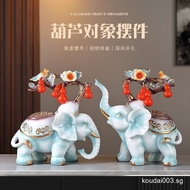 Everything Good Fortune Elephant Ornaments A Pair Creative Home Entrance Living Room TV Cabinet Ligh