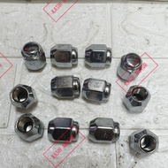 RACING NUT RACING BOLT RACING 12X1.5 12 X 1.5 CROME 1PCS