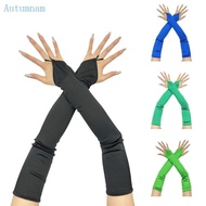 AUTU Women Gloves 1920s Satins Fingerless Gloves for Concert Costume for 1920s