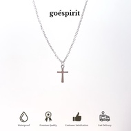DION necklace / cross necklace • cross necklace cross bracelet titanium accessories • ANTI-RUST • cr