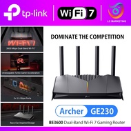 TP-Link Archer GE230 BE3600 Dual-Band Wi-Fi 7 Gaming Router TP-Link HomeShield EasyMesh Compatible