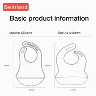 Beinland Baby Bibs Silicone Newborn Baby Feeding Tableware Waterproff Baby Bibs For Toddler Breakfas