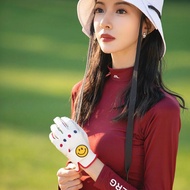 New Bordeaux Red Golf Women's Quick-Drying Breathable Sports Jersey Fashionable All-Match Slim-Fit