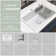 อ่างล้างจาน ซิงค์ล้างจาน อ่างล้างจานสแตนเลส ซิงค์ล้างจานสแตนเลส มีให้เลือก2ขนาดและเลือกอุปกรณ์ สีขาว