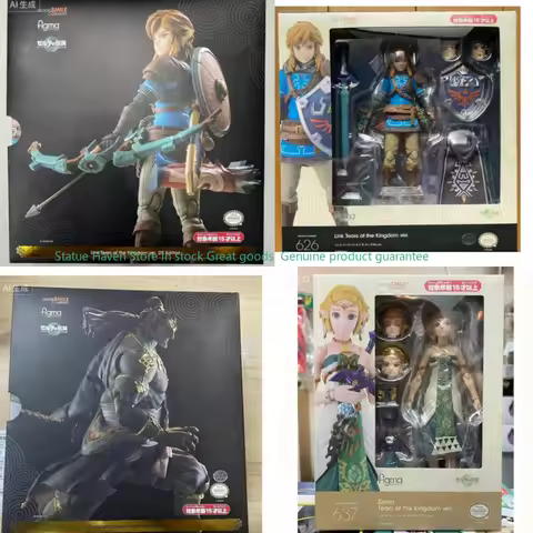 Original Good Smile Company Figma 626-DX Figma 637 Zelda No Densetsu Tears of The Kingdom Link Tears