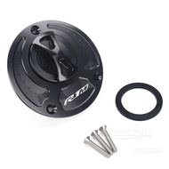 Zpoury ฝาครอบถังน้ำมันเชื้อเพลิงสำหรับ YAMAHA YZF R1 R1M R7 R15 R15M R3ปล่อยอย่างรวดเร็วฝาครอบน้ำมัน