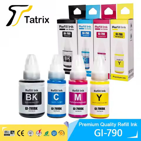 Tatrix GI 790 GI790 GI-790 Premium Compatible Color Bulk Water Based Bottle Refill DGT Ink for Canon