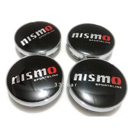 Zewan 60MM Nismo Wheel Center Hub Caps Rim Center Cap Emblem Badge Black