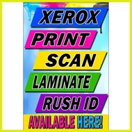 ✸ Xerox,Print,Rush ID,Laminate (TARPAULIN PRINTING) Available COD 2X3