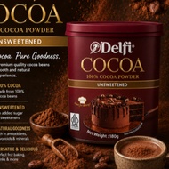 DELFI 100% COCOA POWDER UNSWEETEND 180G