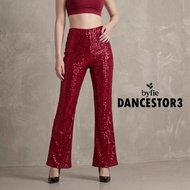 F2 High Waist Sequin Flare Dance Pants Performance DP-039