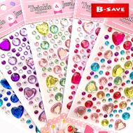3D Diamond Sparkling Sticker Crystal Jewel DIY Manik Decoration Face Art立体水晶贴