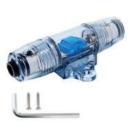 60 AMP Inline Mini ANL Fuse Holder, 4/6/8 Gauge in 4/6/8 Gauge Out Power Fuse Holder for Car Audio S