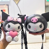 Kuromi Doll Water Bottle Cartoon Cute Straw Plastic Cup Outdoor Large Capacity Portable Student Diag