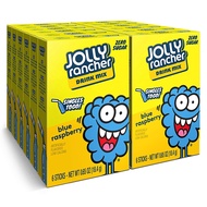 Jolly Rancher Rancher Singles To Go Water Drink Mix, Blue Raspberry, 12 Boxes With 6 Packets Each, 7