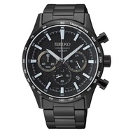 Seiko Chronograph Quartz Black Men Watch SSB415P1