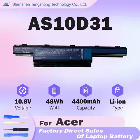 AS10D31 Laptop Battery Replacement for Acer AS10D81 AS10D41 AS10D61 AS10D73 AS10D75 5750 AS10D71 574