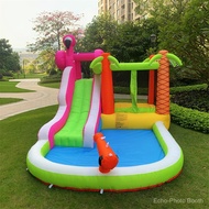 《pre sale》HAPPY LION Inflatable Bounce House Bungee Jum Castles Toddler moon walker B1Q0