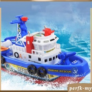 [PerfkMY] Electric Fireboat for Children, Bath Toy, Fireboat Model, Ferry for Children Ages 3 And Up
