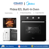 Midea (82L) Built-In Convectional Oven (MBI-65M40-SG) - 2 Layer Glass Door, A Class Energy Rating, Top &amp; Bottom Heater