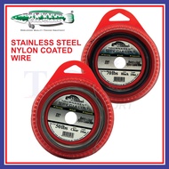 5LB - 200LB IKAN TOMAN Stainless Steel Nylon Coated Wire 10M