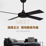Ceiling Fan Lightless Internet Cafe Ceiling Fan Wooden Leaf Inch Black Gym Chuangkang 52 Ceiling Fan