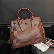 📿 Retro Simple Large Capacity Briefcase Casual Crossbody Men's Bag Fashionable Shoulder Bag Men's Computer Bag Handbag