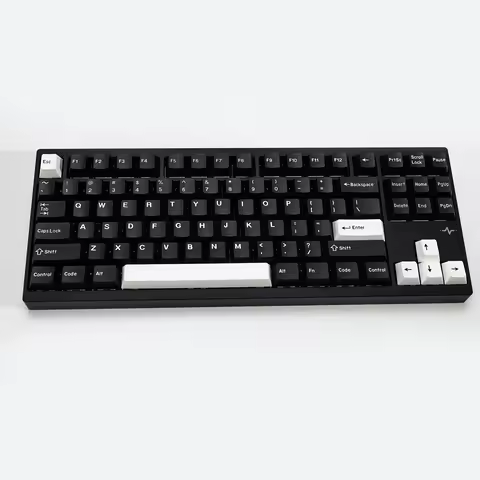 KBDiy PBT GMK WOB Keycaps Cherry Profile Mechanical Game Keyboard Black Keycap Custom Doubleshot Sim