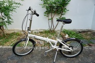 จักรยานพับได้ญี่ปุ่น - ล้อ 20 นิ้ว - เกียร์ 7 สปีด - อลูมิเนียม - Dahon Vitesse - สีขาว [จักรยานมือส