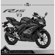 R15 STRIPING V3 MTF 38/ CUTTING STICKER/ R15 MOTORCYCLE STICKER/ YAMAHA R15 STICKER/ STICKER/V3