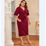 ReadyStok 6XL Bodycon Red Dress