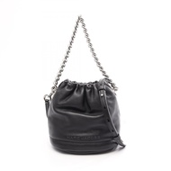 【二手】 MARC JACOBS Jacobs Soft Small Bucket Bag 2WAY 4P3HCR028H02 黑色皮革手提包 女士二手 A