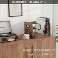 Wooden CD Record Storage Display Stand Vinyl Record Storage Box CD Disc Collection CD Storage Rack