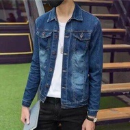Nam Mùa Đông Dày Lông Cừu Áo Khoác Denim Dáng Rộng Ấm Áp Phong Cách Hàn Quốc Quá Khổ Quần Áo Bảo Hộ