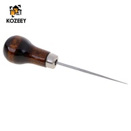 [KOZEEY] Awl,Gourd Shape Awl Tailors Awl Wood Handle Scratch Awl Sewing Awl Tool for
