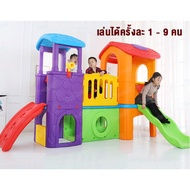 สไลเดอร์เด็ก สไลเดอร์เป่าลม บ้านน้อย 2 ชั้น ขนาดใหญ่ 315*208*176 ซม. สไลเดอร์ ของเล่นเด็ก ของเล่น